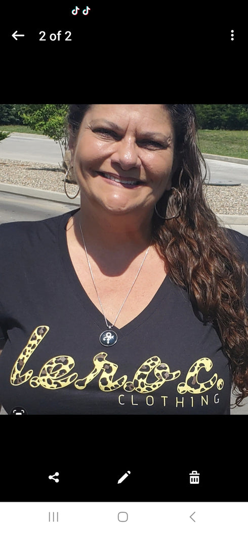 l.e.r.o.c. clothing womens tee cheetah print.
